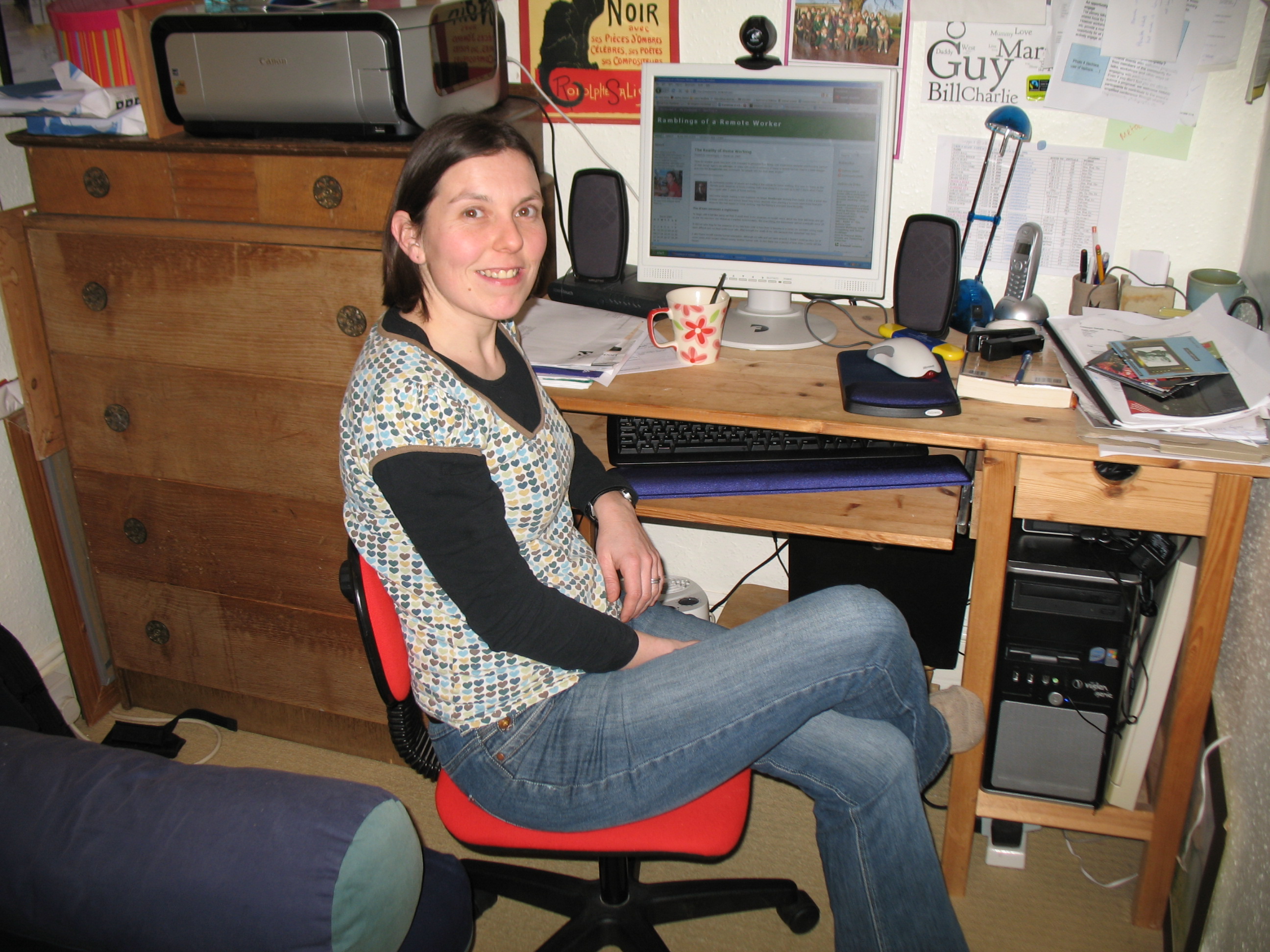Me back in 2009 as a remote worker